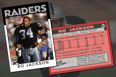 "Bo Knows" Football Cards