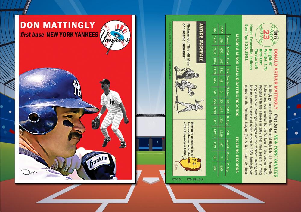 don mattingly baseball card