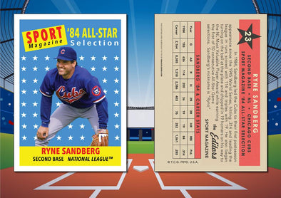 1958 Topps Style RYNE SANDBERG Custom All-Star Baseball Card