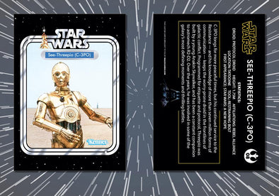 1977 Topps Style C-3PO Custom 12Back Star Wars Card