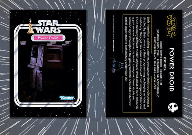 1977 Topps Style POWER DROID Custom 21Back Star Wars Card