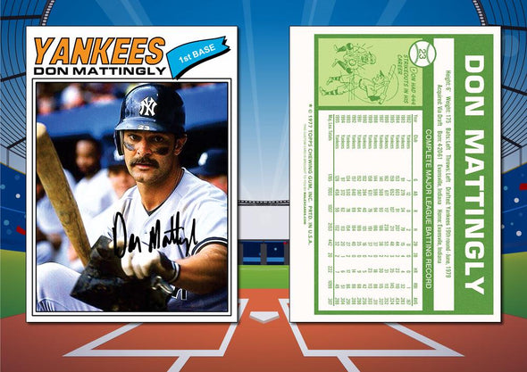 1977 Topps Style DON MATTINGLY Custom Baseball Card