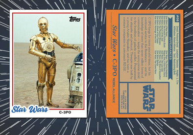 1978 Topps Style C-3PO Custom Baseball Star Wars Card
