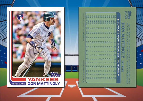 1982 Topps Style DON MATTINGLY Custom Baseball Card
