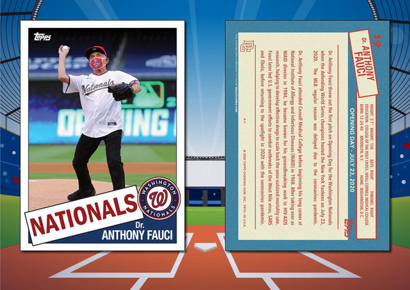1985 Topps Style DR. ANTHONY FAUCI Custom Baseball Card