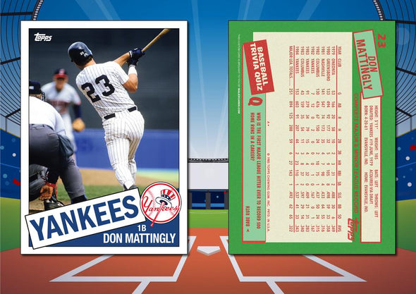 1985 Topps Style DON MATTINGLY Custom Baseball Card