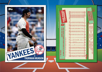 1985 Topps Style THURMAN MUNSON Custom Baseball Card
