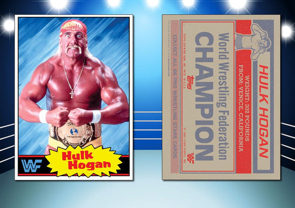 1985 Topps Style HULK HOGAN Custom WWF Wrestling Card