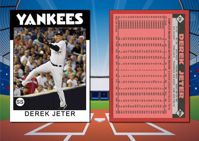 1986 Topps Style DEREK JETER-B Custom Baseball Card
