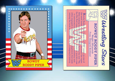 1987 Topps Style ROWDY RODDY PIPER Custom WWF Wrestling Card