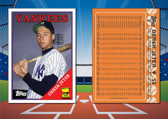 1988 Topps Style DEREK JETER Custom Baseball Card