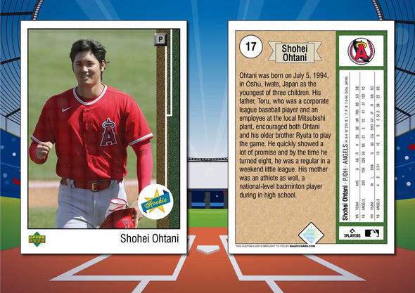 1989 Upper Deck Style SHOHEI OHTANI Custom Baseball Card