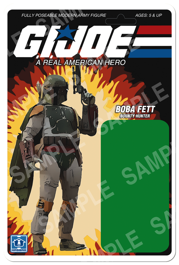 Star Wars / GI Joe Crossover BOBA FETT Hasbro Custom Card Back