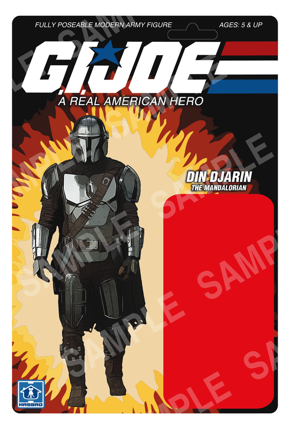Star Wars / GI Joe Crossover THE MANDALORIAN Hasbro Custom Card Back