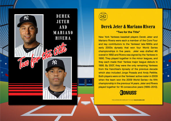DEREK JETER 3-Card Lot Custom Baseball Cards