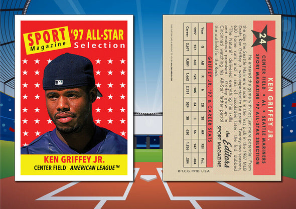 KEN GRIFFEY JR. 3-Card Lot Custom Baseball Cards